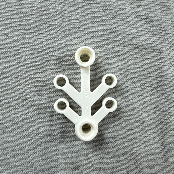 LEGO 2423 Small WHITE Tree Leaf Branch Limb Forest Castle Market Snow Lot of 10 - Picture 3 of 4